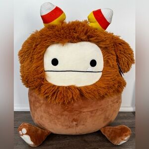 NWT Squishmallows 12" Benny The Bigfoot Candy Corn Headband HALLOWEEN 2022 Plush